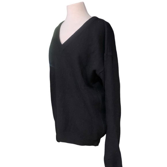 Byford Lambs wool black sweater size large - Picture 4 of 5